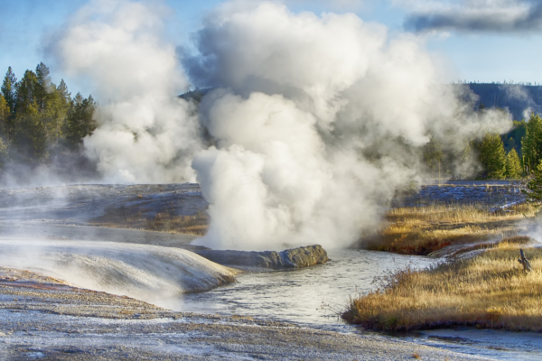 Fumarolas en Yellowstone