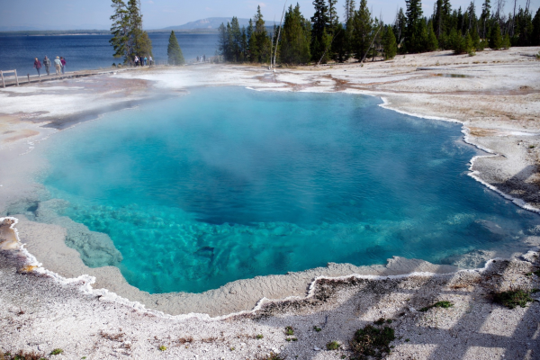 Fuente termal en Yellowstone