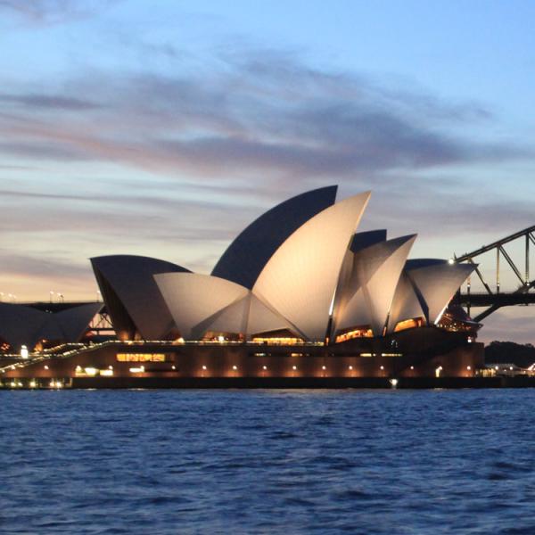 Australia - Nueva Gales del Sur - Sydney - ópera - bahía - puente - noche